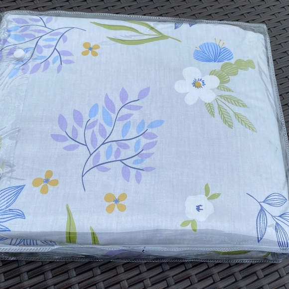 100% Cotton Duvet Cover set Queen 3Pcs Comforter Cover Pillowcases Floral Soft - Picture 2 of 5